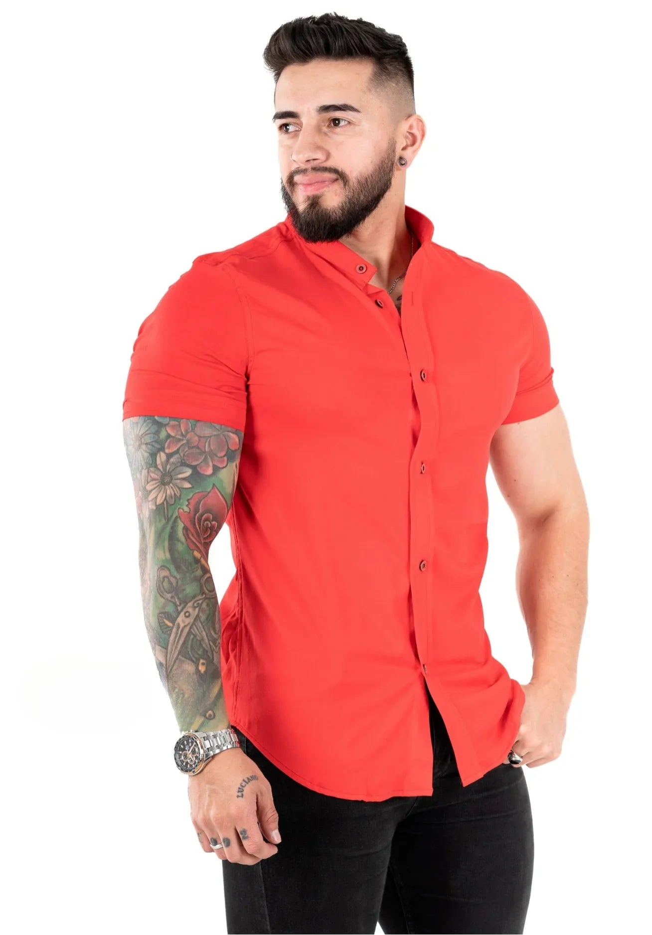CAMISA ROJO VIVO